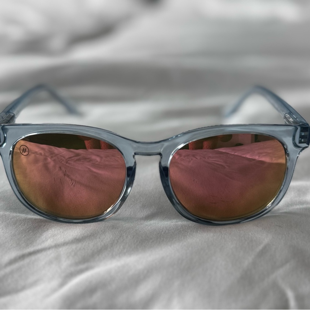 Stylish Blue and Pink Sunglasses